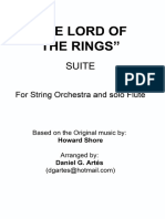 The LORD of The RINGS SUITE For String Orchestra Howard Shore Daniel G Art S