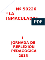 I Reflexion Pedagógica - 2015