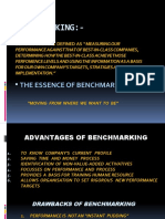 Advantages of Bench Marking