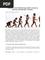 7 Mentiras Sobre Nutrição Que Estão A Tornar As Pessoas Mais Gordas E Doentes.