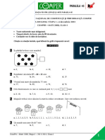 Subiect Si Barem Matematica EtapaI ClasaI 13-14