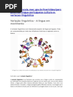 variação linguistica