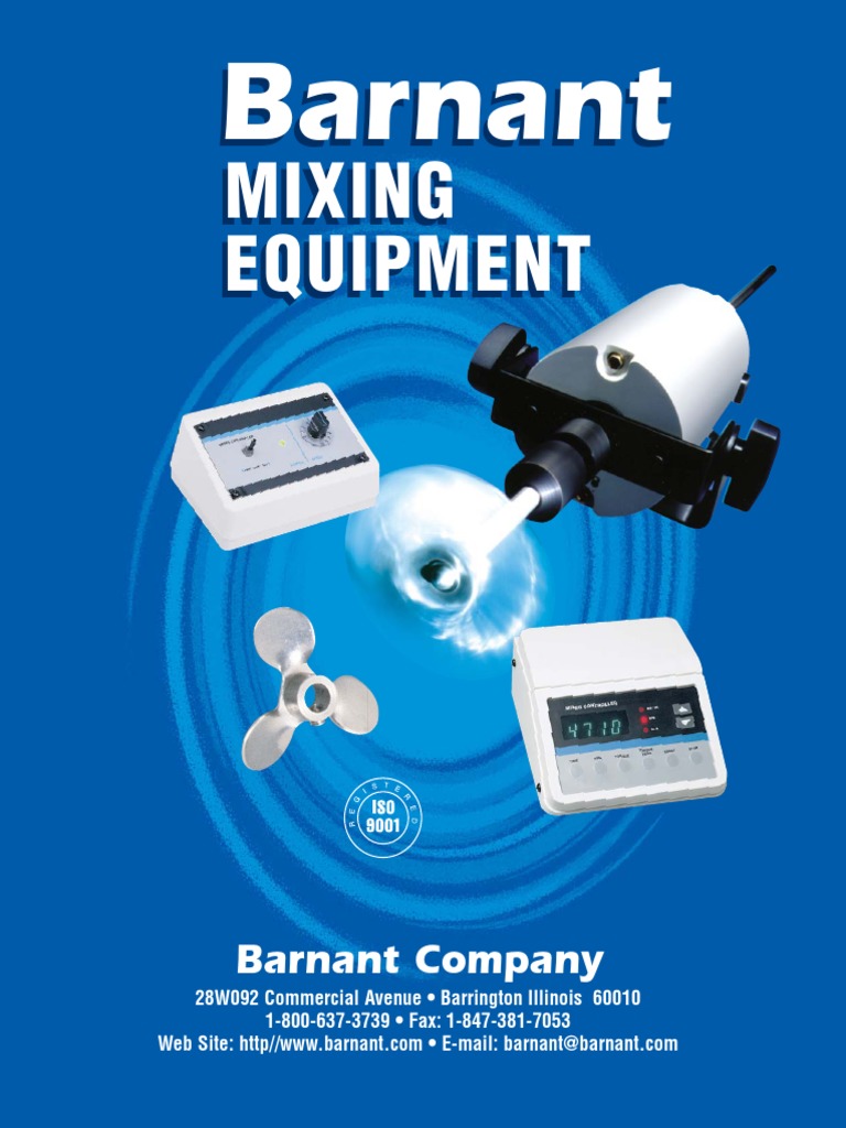 Mixers Catalog | PDF | Propeller | Viscosity