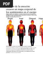 Mapa Corporal de las Emociones | PDF | Las emociones | Amor
