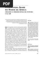 A primavera árabe no norte da áfrica