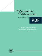 Geometria Diferencial 1 para La Facultad de Ciencias Unam.