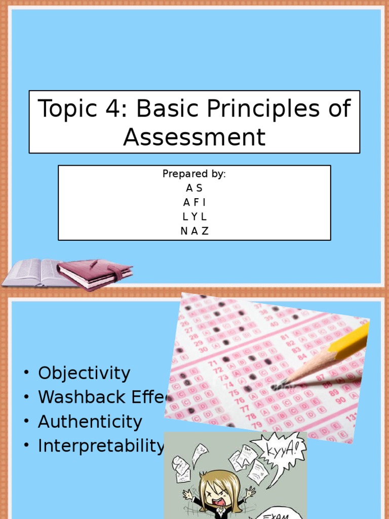 Four Principles of Assessment Explained | PDF | Educational Assessment ...