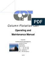 Column Flotation Cell. Operating and Maintenance Manual - Canadian Process Technologies Inc. (2002)