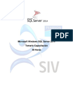 Capacitacion SQLServer 2014 Administracion PDF