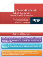 1.- Generalidades de La Administración