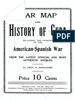 War Map & History of Cuba (Hannaford 1898)