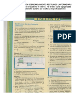 Problemas de Gaplicación Sobre Movimiento Rectilineo Uniforme Mru