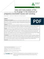 A Systematic Review and Meta-Analysis of the Effect and Safety of Ginger in the Treatment of Pregnancy-Associated Nausea and Vomiting.