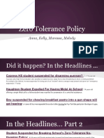 zero tolerance policy