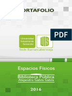 Portafolio de Espacios Físicos Biblioteca Pública Alejandro Galvis Galvis