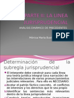 Parte II. La Linea Jurisprudencial - Analisis Dinamico de Precedentes