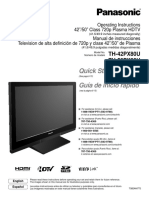 12983479 Panasonic TH42PX80U Manual