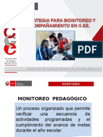 Estrategia para monitoreo y acompañamiento en I.E.