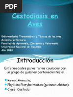 Cestodiasis en Aves