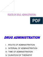 Route of Drug Administration