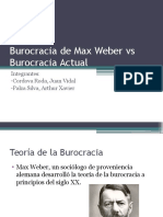 Burocracia de Max Weber Vs Burocracia Actual