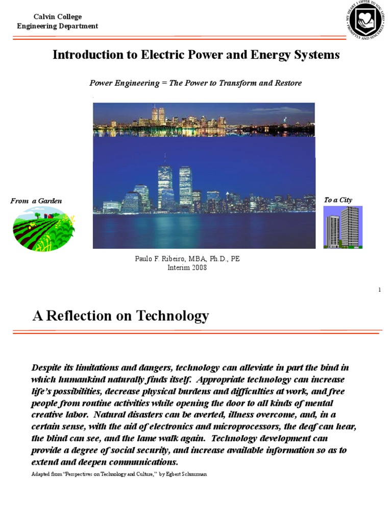 Introduction Power Systems 08 A Pdf Electric Power System Transformer