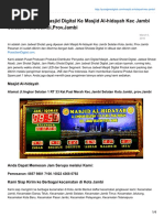 Pengiriman Jam Masjid Digital Ke Masjid Al-hidayah Kec.jambi Selatan Kota Jambi Prov.jambi