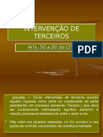 Intervenção de Terceiros sociedade em comandita simples tomam parte sócios de duas categorias