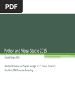 Download CC25 Python and Visual Studio 2015 by Gerald P Wright SN307505563 doc pdf