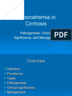 Hyponatremia in Cirrhosis: Pathogenesis, Clinical Significance, and Management