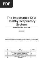 The Importance of a Healthy Respiratory System