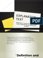 Explanation Text