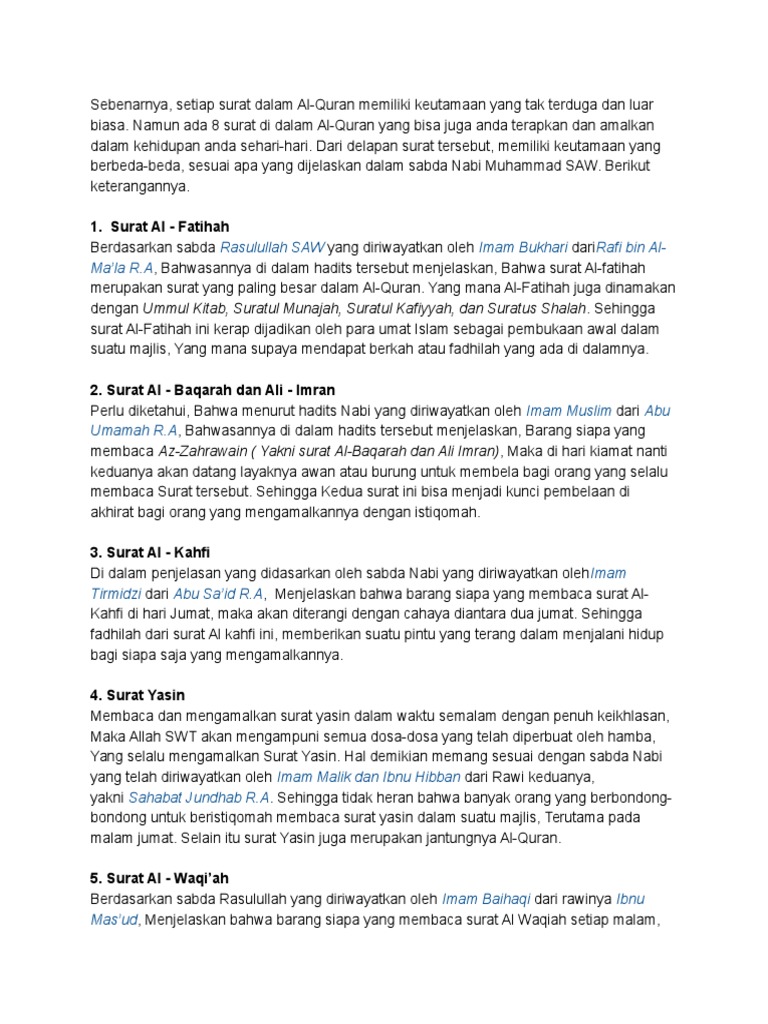 Download 68+ Contoh Surat Al Kahfi Fadilah Gratis Terbaru