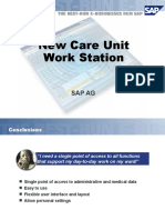 New Care Unit Work Station: Sap Ag