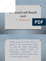 UP Board 12th Result 2016