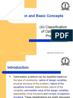Classification of Optimization Problems