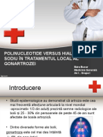 Polinucleotide Vs Hialuronat de Sodiu in Tratamentul Gonartrozei.