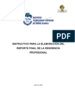 Guía Oficial Para Elaborar El Reporte Final
