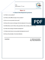 Product Development Process: Sheet