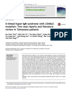 X-Linked Hyper-Igm Syndrome With Cd40Lg Mutation: Two Case Reports and Literature Review in Taiwanese Patients