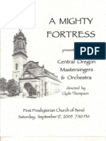 A Mighty Fortress Program