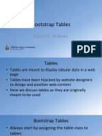 Bootstrap Tables: Jogesh K. Muppala