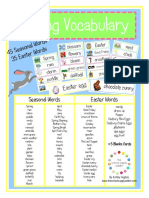 Cartas Vocabulários Primavera