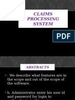 Claims Processing System Ppts