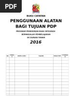 Buku Catatan Penggunaan Alatan