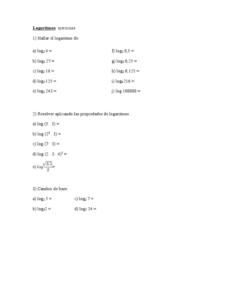 Logaritmos 6 Eag | PDF | Teaching Methods & Materials