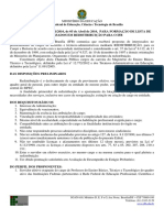 Minuta de Chamada Pública - Redistribuição