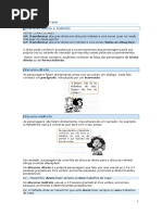 Discurso Direto e Indireto