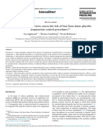 Should Systematic Reviews Assess The Risk of Bias From Sham-Placebo Acupuncture Control Procedures