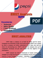 Swot Analysis Pepsi